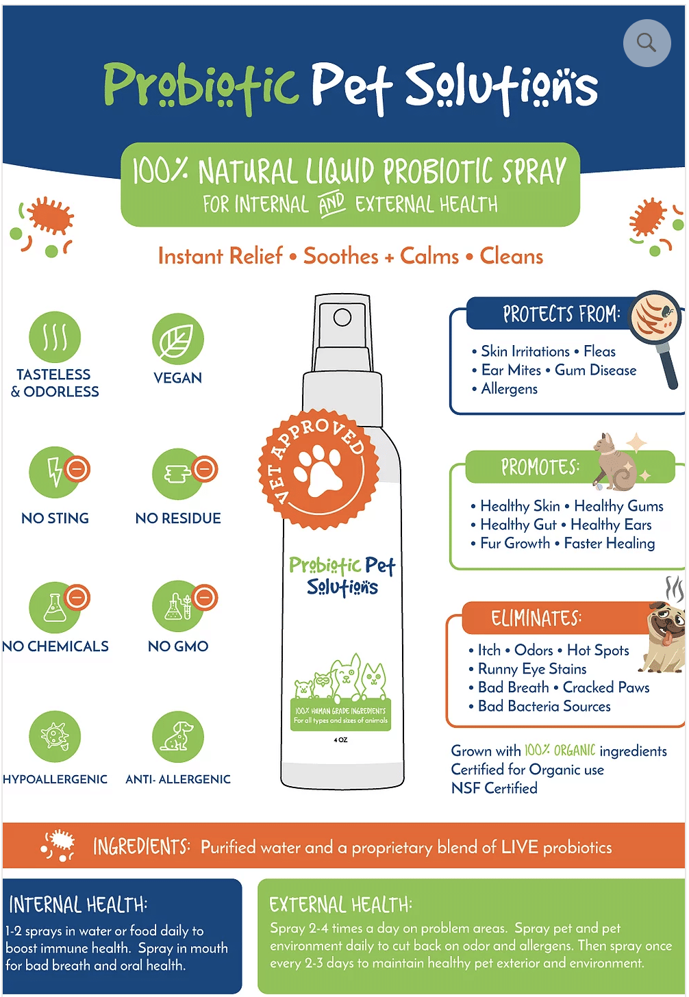 probiotic pet solutions infographic