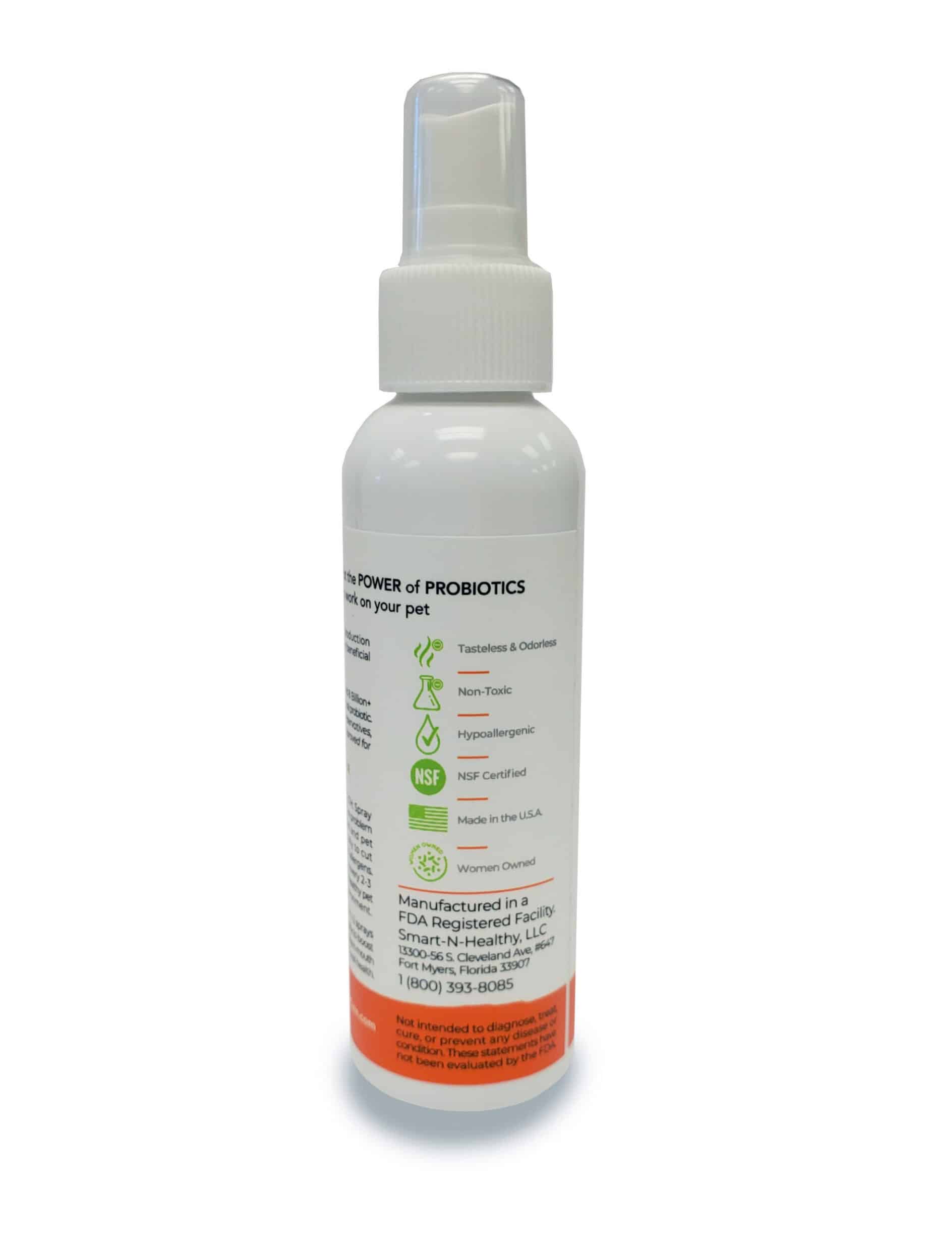 Siani Probiotic Pet Solutions - Probiotic Spray Side