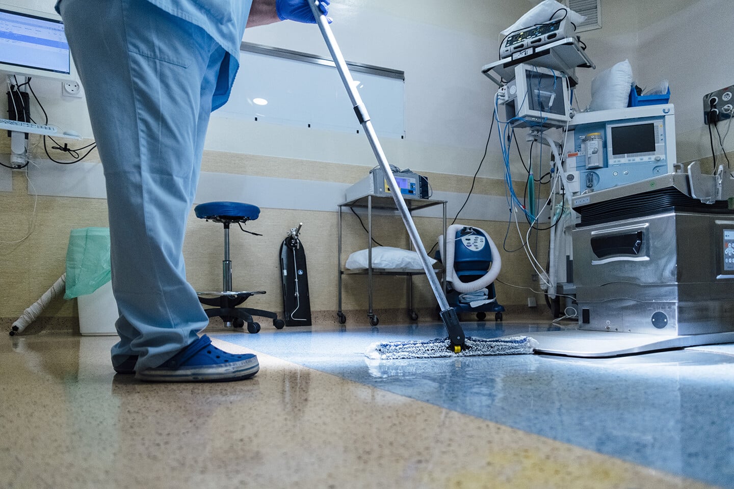 Hard Surface Biocontrol in Hospitals Using Microbial-Based Cleaning Products